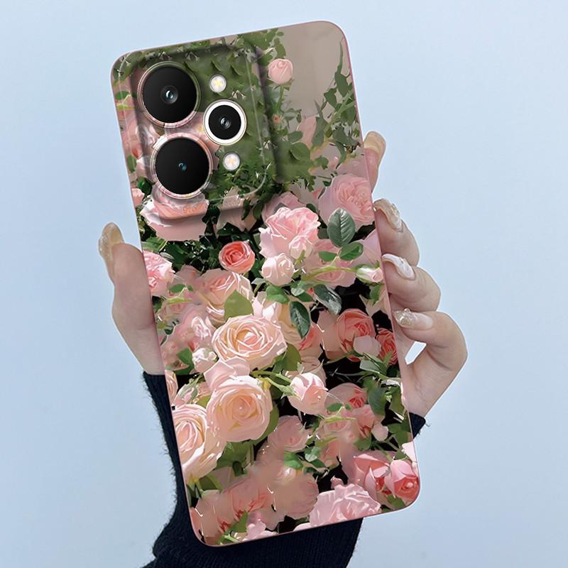 For Realme 15 Pro 5G Phone Case Cute Panda Girl Cats Liquid Silicone Soft Back Cover For Realme15 15Pro High Quality Phone Shell