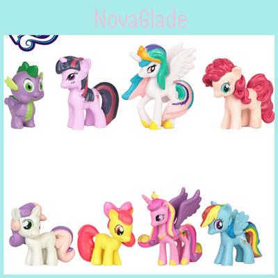 Set Of 12 My Little Pony Action Figures Cake Toppers Home Decorations Gifts