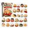 Acrylic Hanging Decorations Dog Advent Calendars 2026, Cute 24 Days Christmas Countdown Tree Pendant Calendar, 2D Collectible Figures for Lovers,