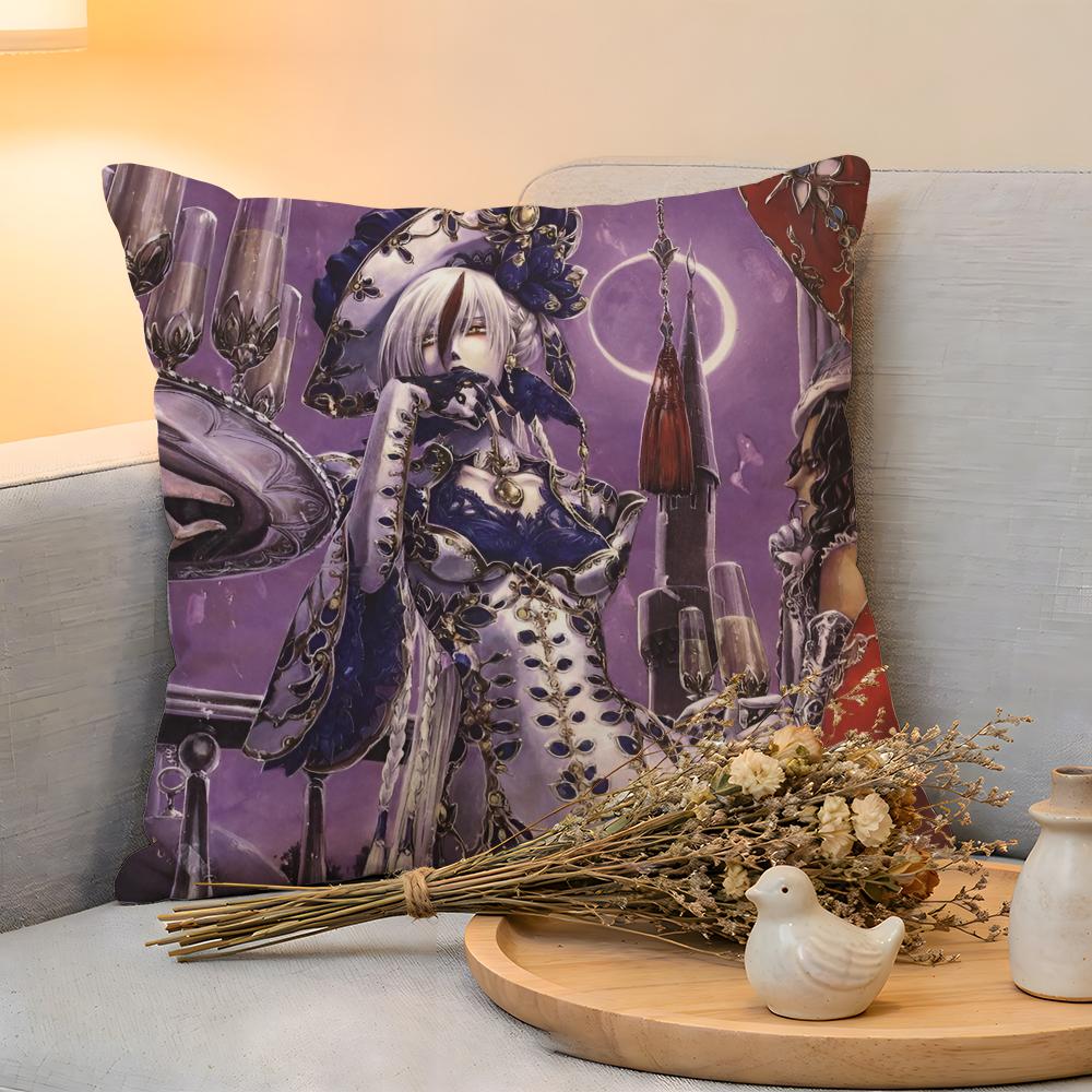 Cushion Cover Linen SkinFriendly Soft Decorative Case For Sofa Home Decor Hot Anime TTrinity BloodS Pillow Cover