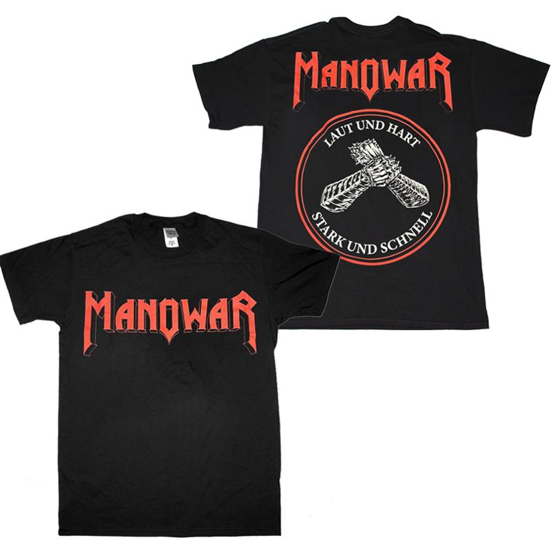 

Черная футболка унисекс Manowar Laut Und Hart