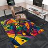 1pc Colorful Abstract Birds Chair Mat - Festival Gift for Office Chairs, Non-Slip Carpet for Home Decor, Suitable for All Seasons.P062