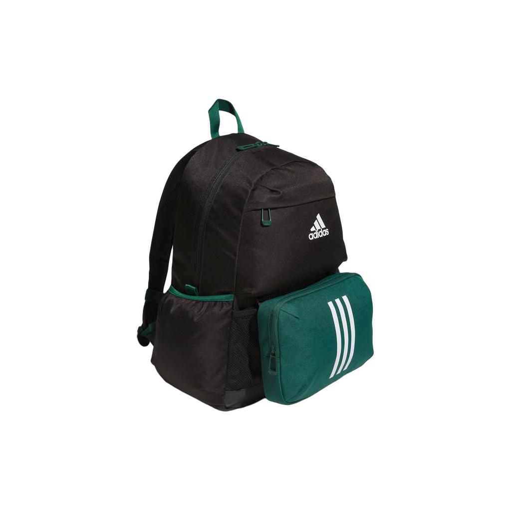 Adidas Logo Zipper Backpack Men Backpacks Black Forest-Green IM5265