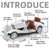 1:32 Scale Alloy 500K 300SL Cars Toys Diecast Models with Pull Back Light Music Miniature Vintage Car Kids Children's Day Gifts