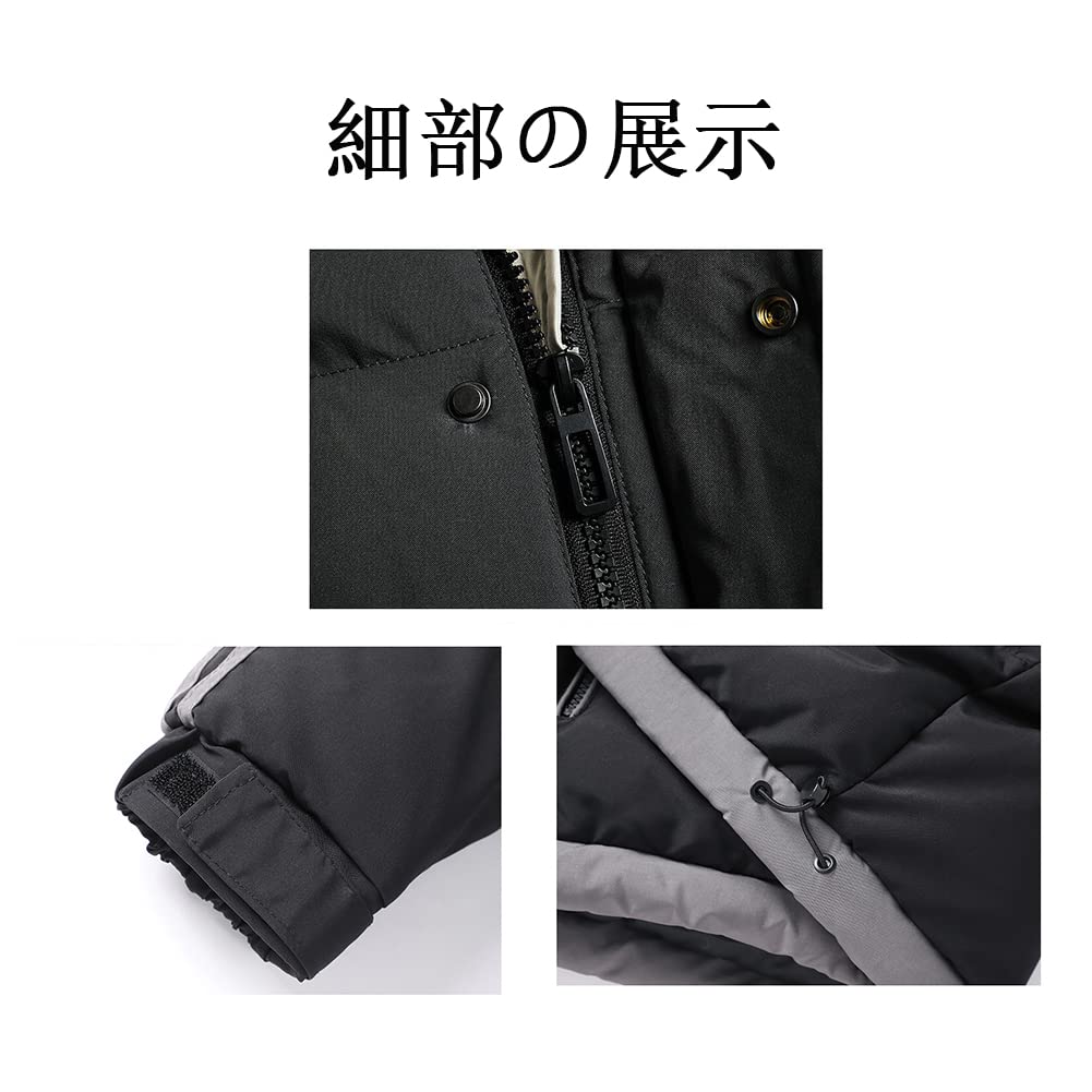 Anzn Down Hooded Casual Cold Plus Sizes Solid Perfect for or Winter Wear Men's Coat, Jacket, Protection, Water-Repellent, Windproof, Warm, Available,