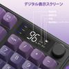 ATTACK SHARK X FREE WOLF M96 Gaming Membrane Wireless Dual Mode Wireless PBT Patchwork RGB Volume Knob and Electronic Compatible with Office Purple