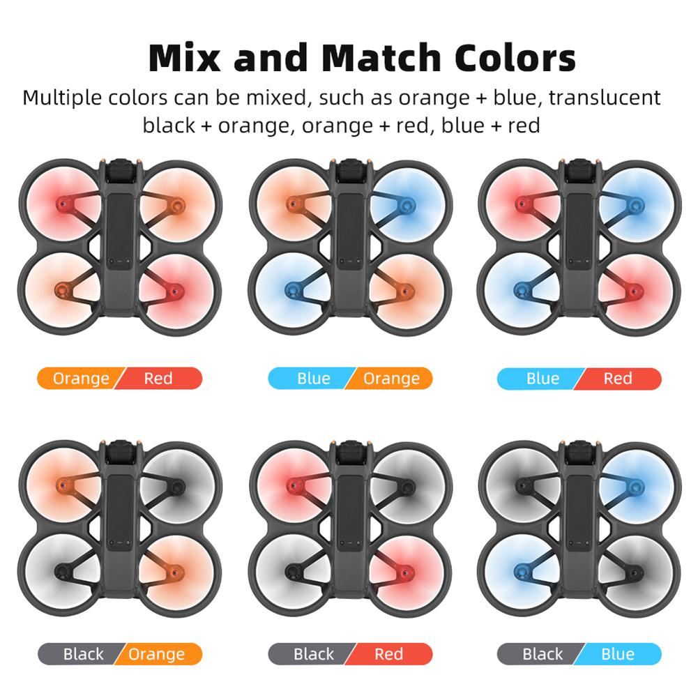 2/4 Pairs Propellers Replacement Spare Parts Drone Propeller Blade Kit with Screw&Screwdriver Drone Wing Blade for DJI Avata 2