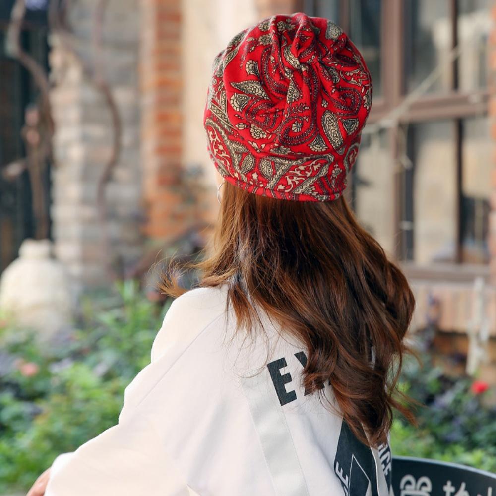Printed Bonnets Bohemian Pullover Cap Skullies And Beanies Soft Beanies Caps For Fashion Accessory Gifts Casual Outfits