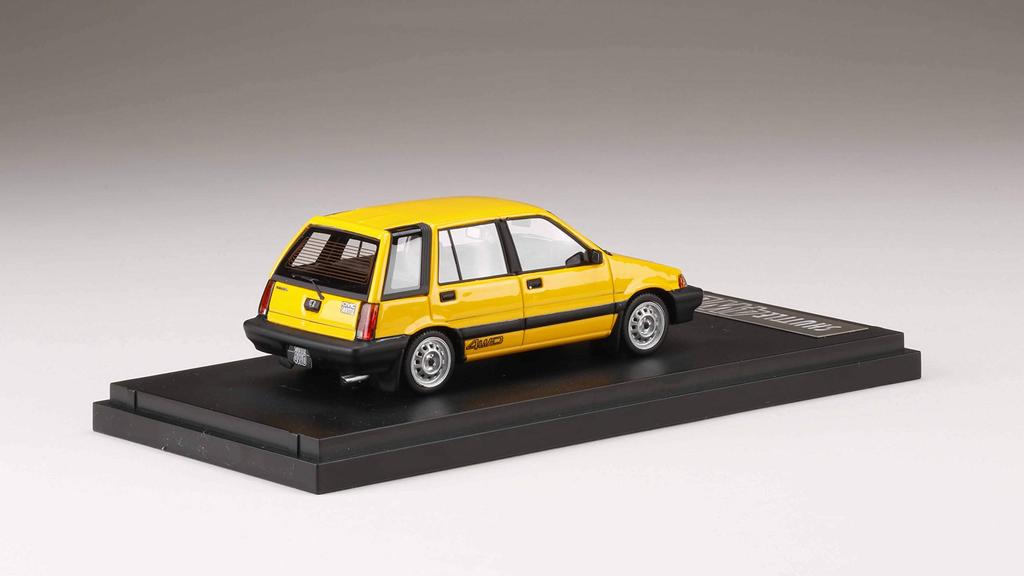 MARK43 Honda Civic Shuttle 4WD M 1984 Yellow Finished Product 1/43 (AR)
