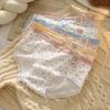 5Pcs Bowknot Lace Flower Panties Cotton Crotch Underwear for Women Sweet Floral Briefs  Gifts