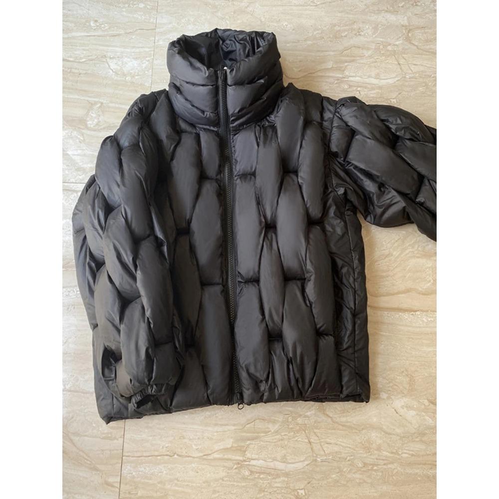 

Коричневе Товсте Великого Розміру Збереження Тепла Бавовняне Пальто З Довгим Рукавом Жіночі Парки Мода Тренд Осінь Зима M чорний