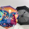 Enchanted Fairy Tea Party Umbrella: A Magical Companion for Outdoor Adventures, Automatically Opens/Closes, Lightweight and Durable,