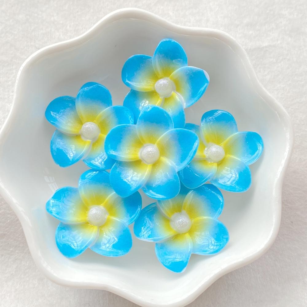 10Pcs New Cute Resin Cartoon Colorful Flowers Series Flat Back Scrapbooking DIY Jewelry Craft Decoration Accessories