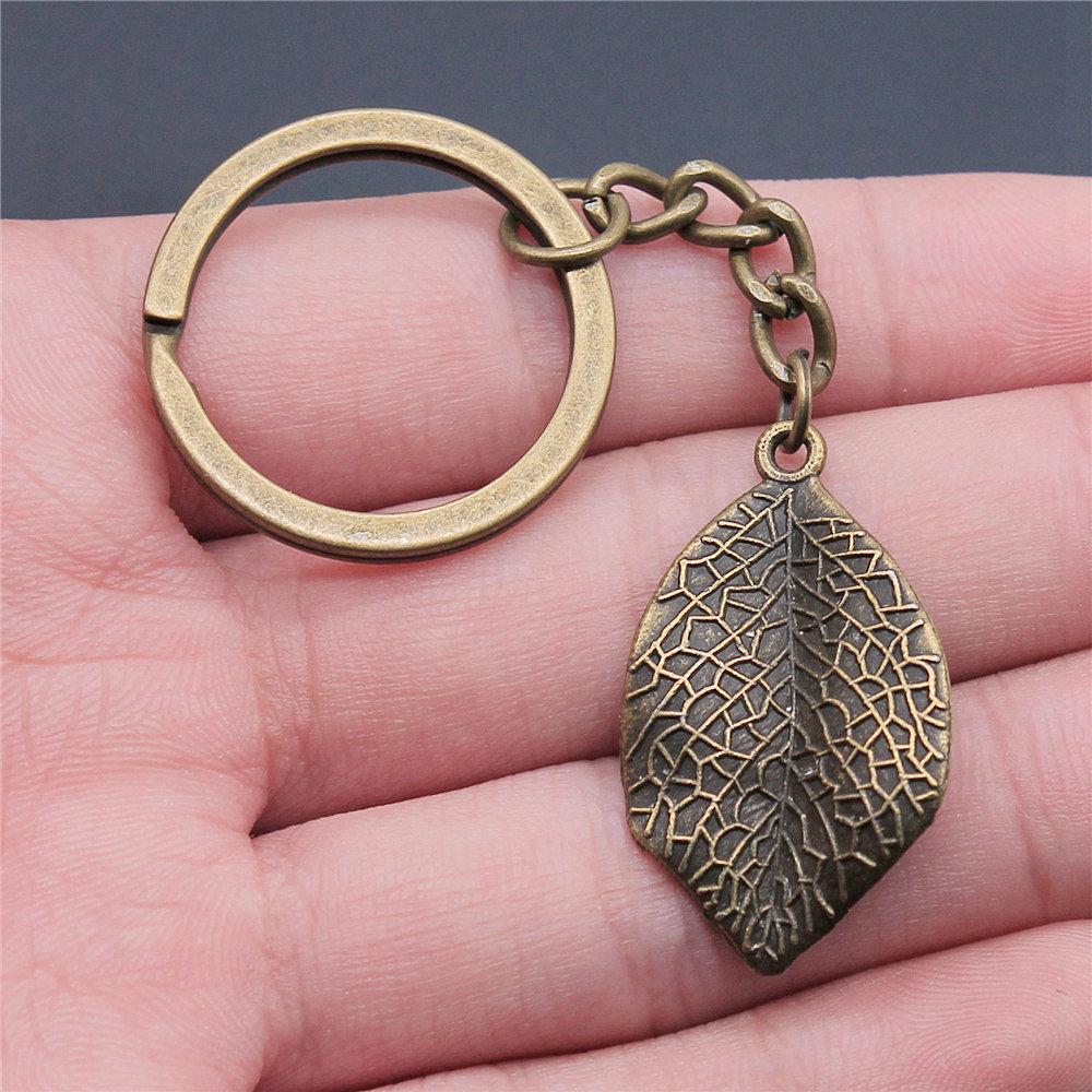 28mm Key Ring Mushroom Branch Leaf Kids' Jewelry Materials QY030
