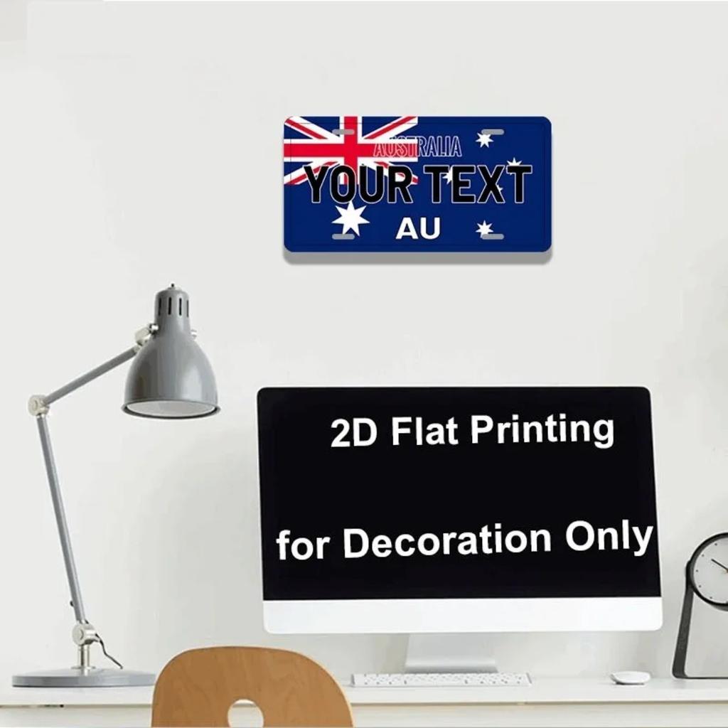 Custom Australia Aluminum Wall Art Metal Tin Sign for Home Decor