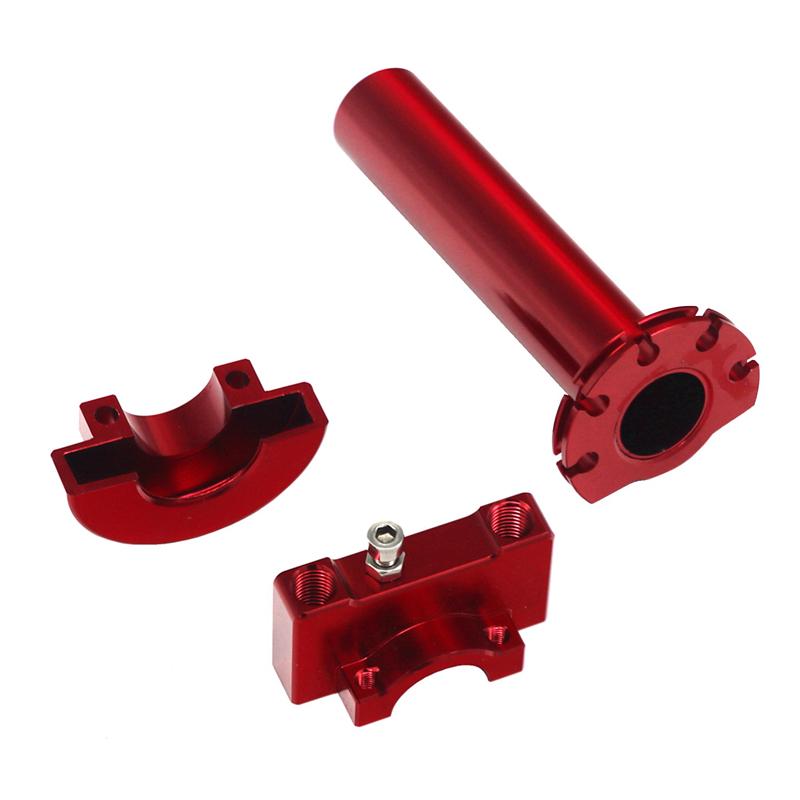 LMoDri Universal 7/8" Motorcycle Throttle Twist Grips 22mm CNC Aluminum Grip Accelerator Moped Scooter Dirt Bike Refit