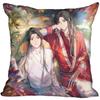 New Arrival Tian Guan Ci Fu Pillow Cover Bedroom Home Wedding Decorative Pillowcase Square Zipper Pillow Cases Soft No Fade 0913