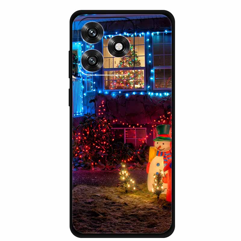 Christmas Phone Cases For Honor X5C Plus Soft Silicone Back Cover Christmas Tree for Honor Play10A 4G Protective Case Honor X5C