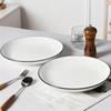 Jiwu Senlin Ceramic Deep Dinner Plate - 10 Inch Set of 2