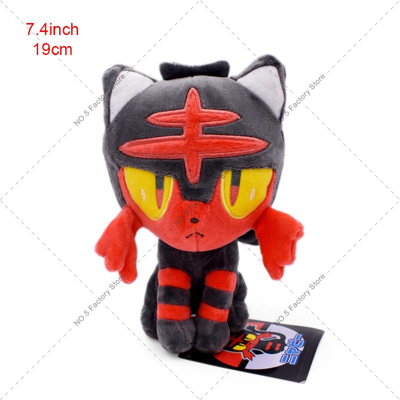 5 Styles Alola Vulpix Mimikyu Litten Rowlet Popplio Plush Doll Stuffed Toy For Children Best Gift 16-20cm