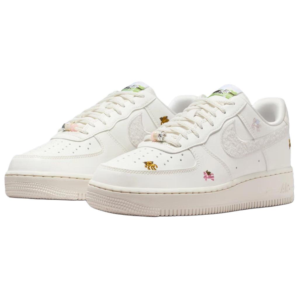Nike Air Force 1 Low Year of The Horse Women Sneakers Cream Sail Phantom-Phantom-Team-Crimson-Hydrogen-Blue-Peony IQ1143-100