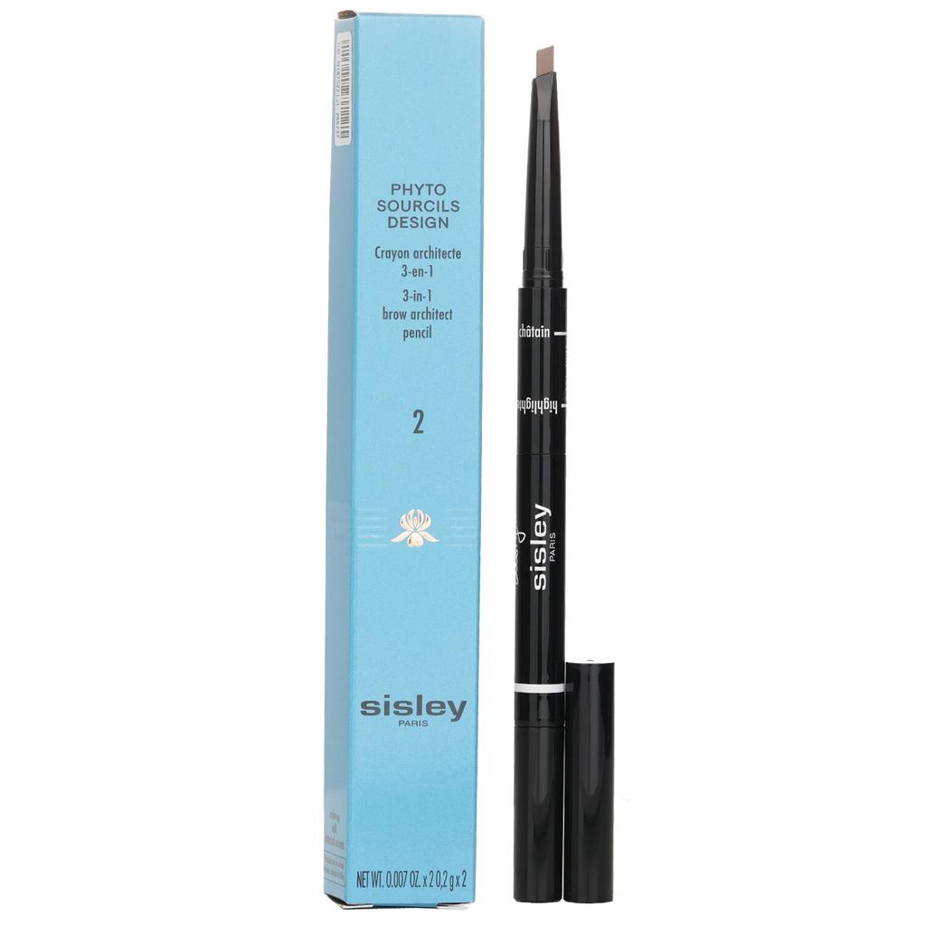 Phyto Sourcils Design 3 In 1 Brow Architect Pencil - # 2 Chatain