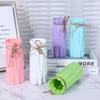 Simple Plastic Imitation Ceramic Vase Home Decoration Vase Decoration Crafts Hemp Rope Tied Solid Color Flower Arrangement Vase