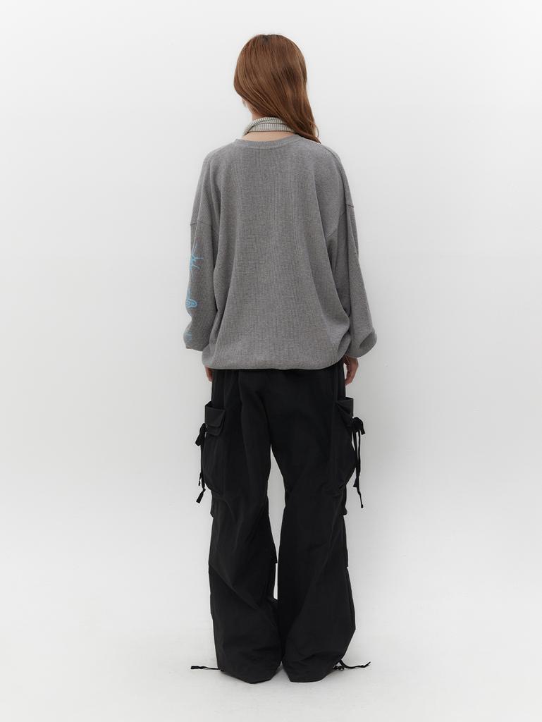 Tuomio Graphic Waffle Long Sleeves [Grey]