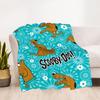 1PC Scooby-Doo Pattern Outdoor Blanket Lightweight Flannel, Soft & Warm, All-Season Use for Sofa, Outdoor018