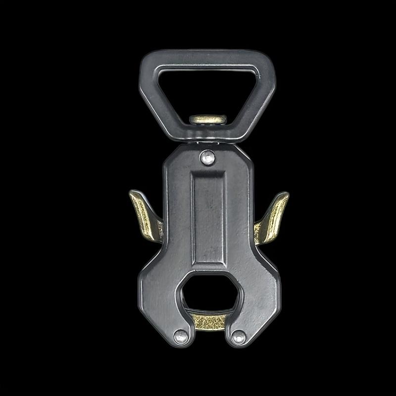 

Металлическая клипса с золотистой отделкой, быстросъемная, устойчивая к ржавчине, дизайн лягушки для кемпинга, пеших прогулок, приключений на открытом воздухе, черная, аксессуары для кемпинга, снаряжение Style A