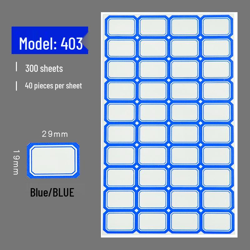 Self-Adhesive Label & Name Stickers for School & Warehouse Classification