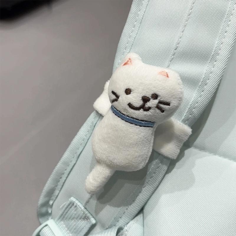 Colgante de Bolso de Peluche de Gatito Kawaii Mini Muñeco de Peluche de Gato Muñeco de Peluche de Dibujos Animados Amuletos para Bolso Juguete de Peluche de Animal Suave Regalo para Niña Estudiante