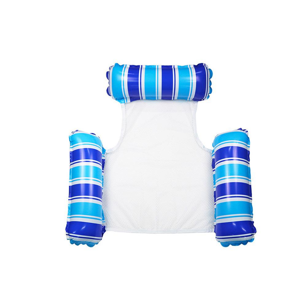 Třínosníkové nafukovací lehátko k bazénu pro dospělé - Skládací s opěradlem