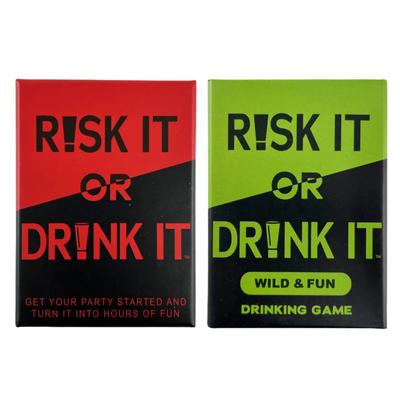 Risk It Or Drink Card Board Game Drinking Games Pregame Dares