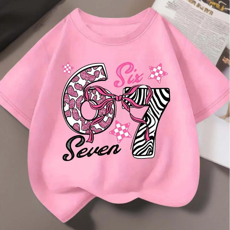 Boys' And Girls' Short-Sleeve T-ShirtsDesigned for Casual And Sporty Styles with a Unique Print Design