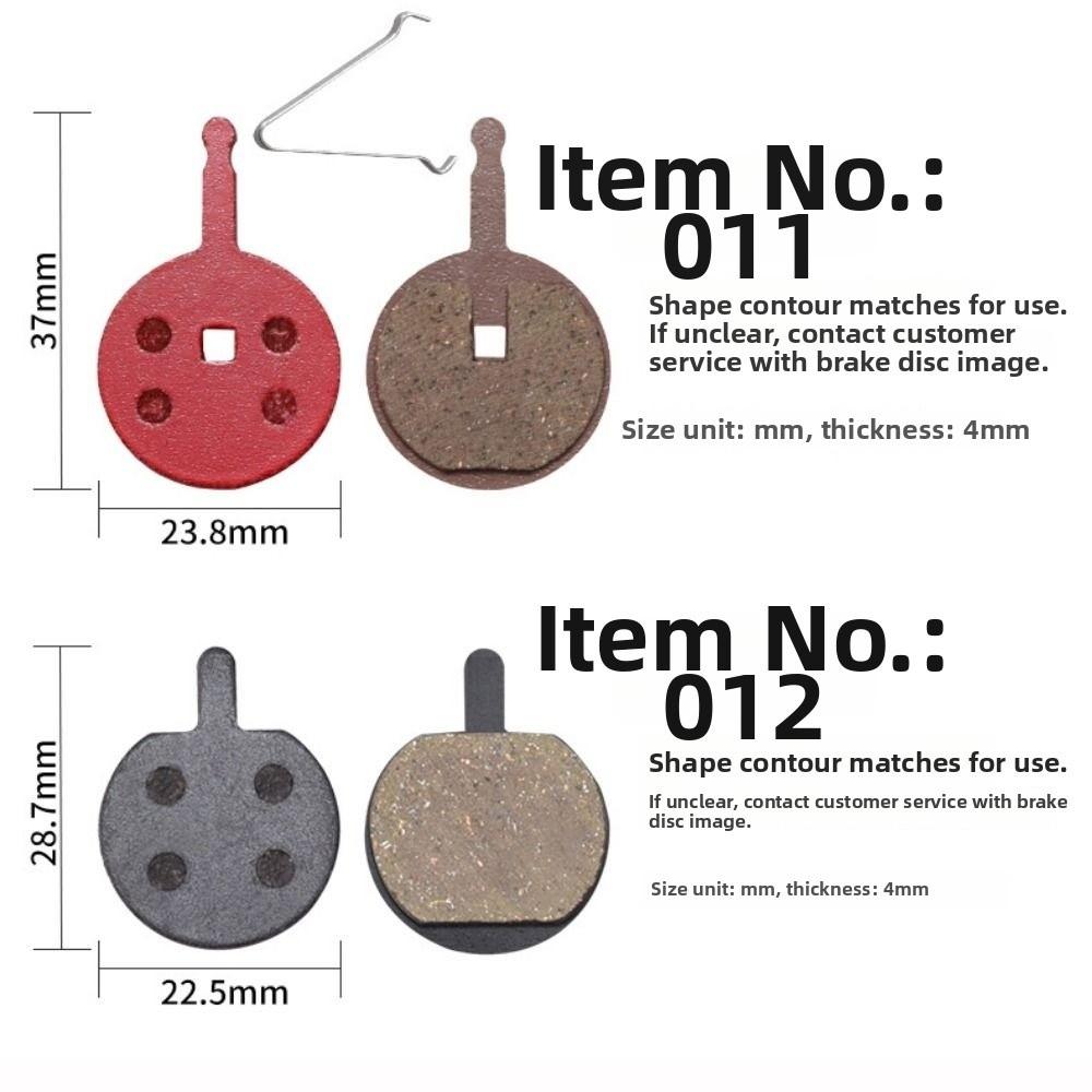 Multi-style Bike Brake Pads Pair Black Bicycle Brake Disc Pads for MTB Mountain Bicycle