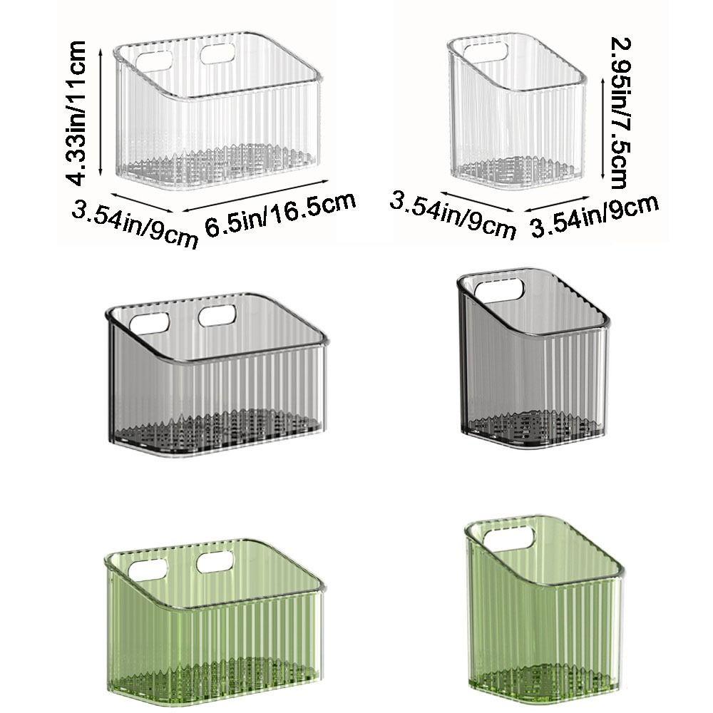 Transparent Ginger Garlic Storage Baskets Plastic Kitchen Storage Rack  for Home