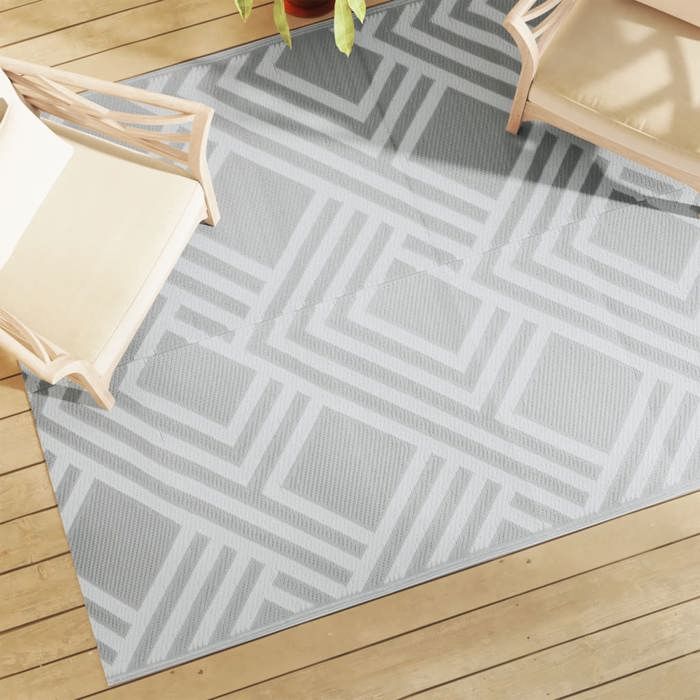 VidaXL Tapis d'extérieur ARAKIL Gris 160x230 cm PP 368563