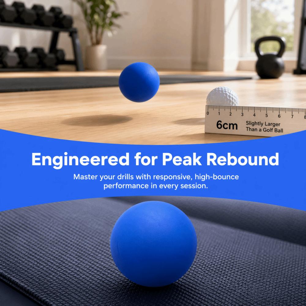 5PCS Rubber Hand Exercise Balls High Elasticity Rubber Balls Durable Stress Ball Reflex Drills