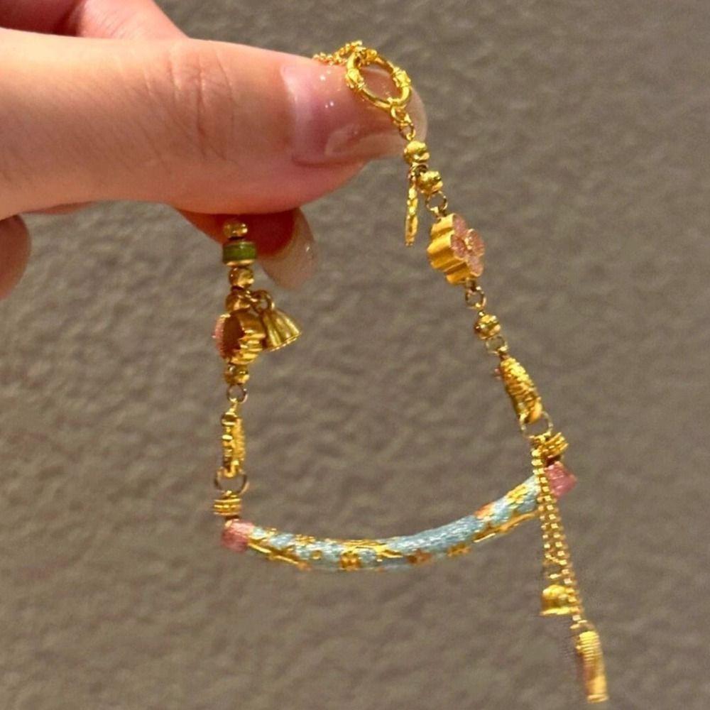Exquisite Charm New Chinese Style Bracelet Jewelry Accessories Enamel Hand Ring  Gift