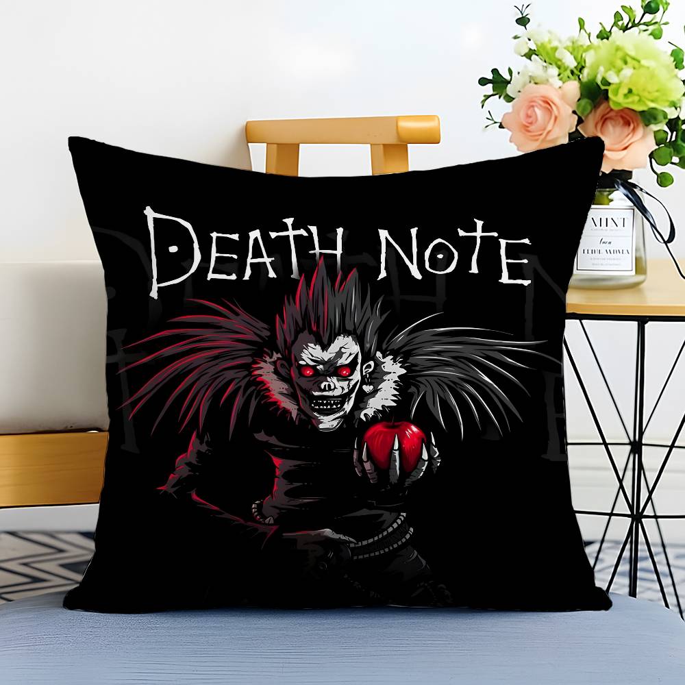 Moive D-Death N-Note Kissenbezug Milbendicht Kissenbezug Unsichtbarer Reißverschluss seidig Sofakissenbezug