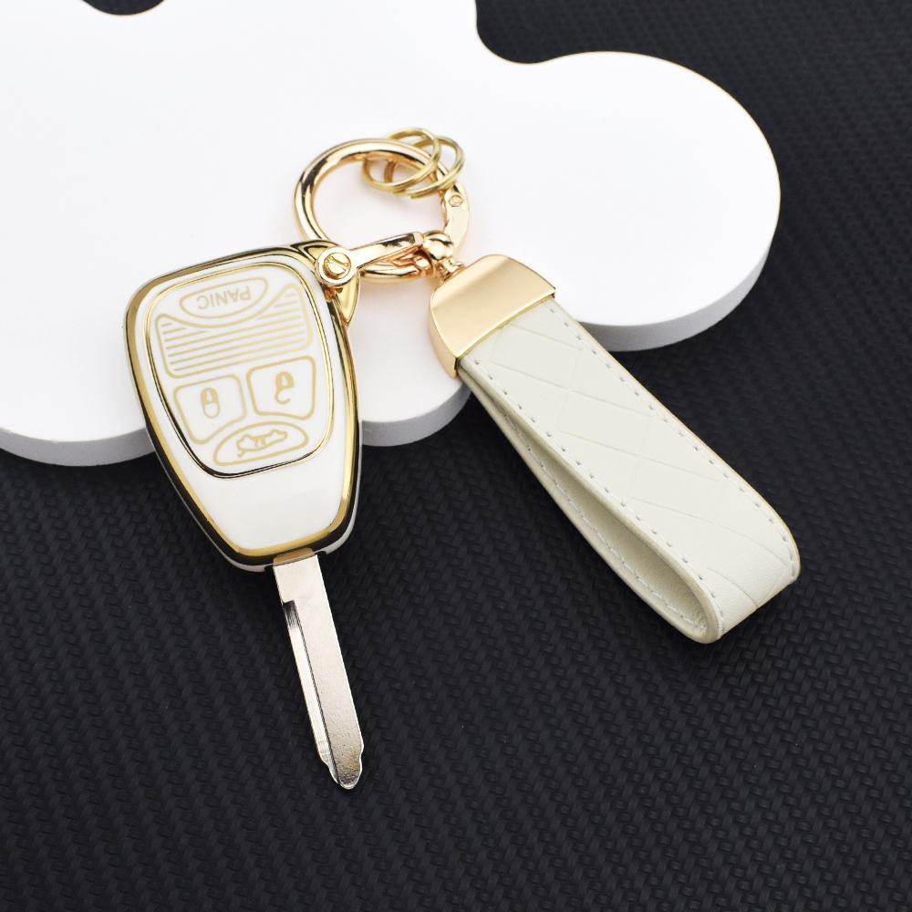Durable Anti-Scratch Car Key Cover Rings Fit Dodge Avenger Caliber Jeep Patriot Cherokee Compass Chrysler Pacifica 300C Voyager