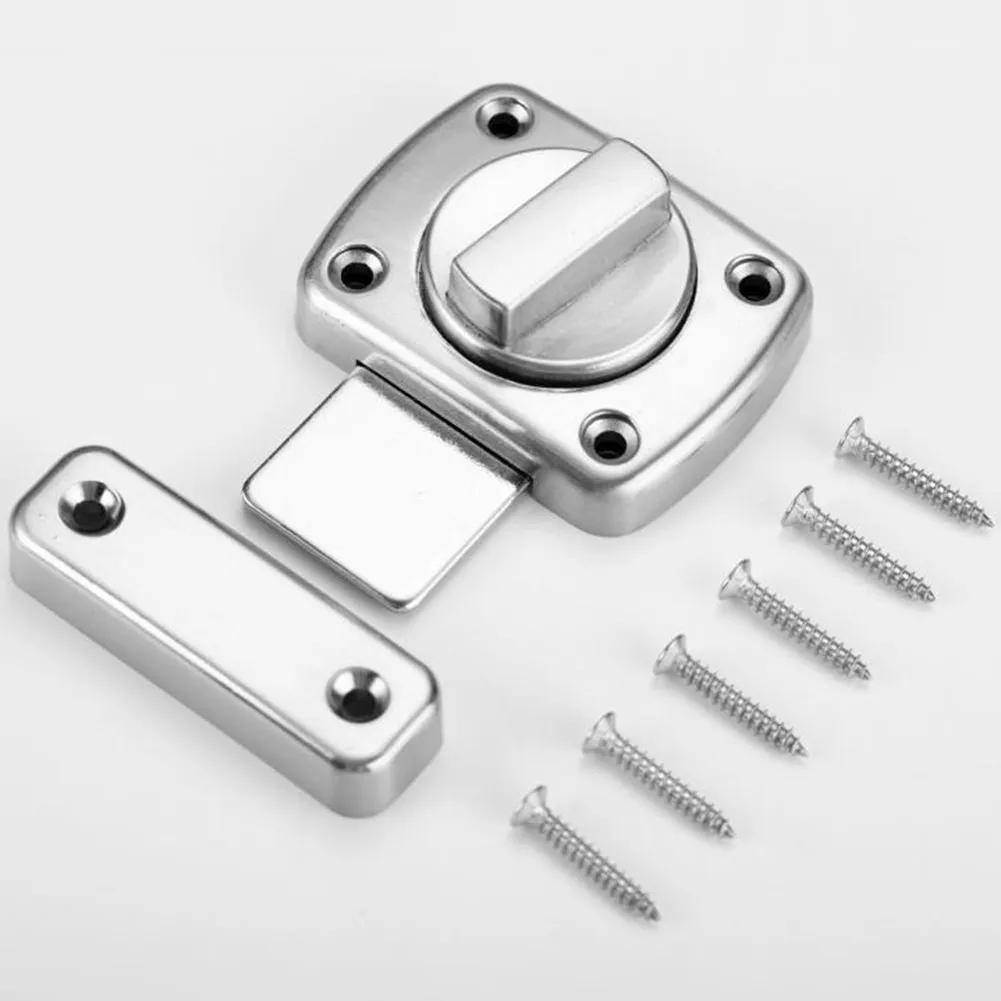 

Anti-theft Door Lock Buckles Cast Metal Hook Door Latch Toilet Doors Right Angle Sliding Gate Lock Bolts серебряный