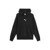 Men's Solid Color Sports Casual Pullover Hoodie Black