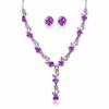 Rose Alloy Bridal Jewelry Set: European & American Style Necklace and Dress Accessories