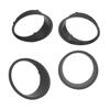 Protective ABS Headlight Bezel Cover with Clip On Installation Headlight & Grille Rings Vehicle Accessories for JK