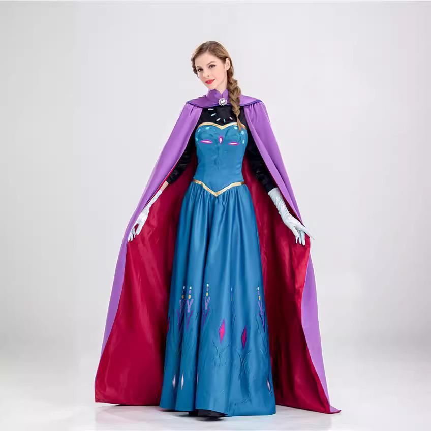 Cosplay Frozen, Elsa Coronation Dress, Adult Princess Costume, Elsa Halloween Costume Female Frozen Elsa