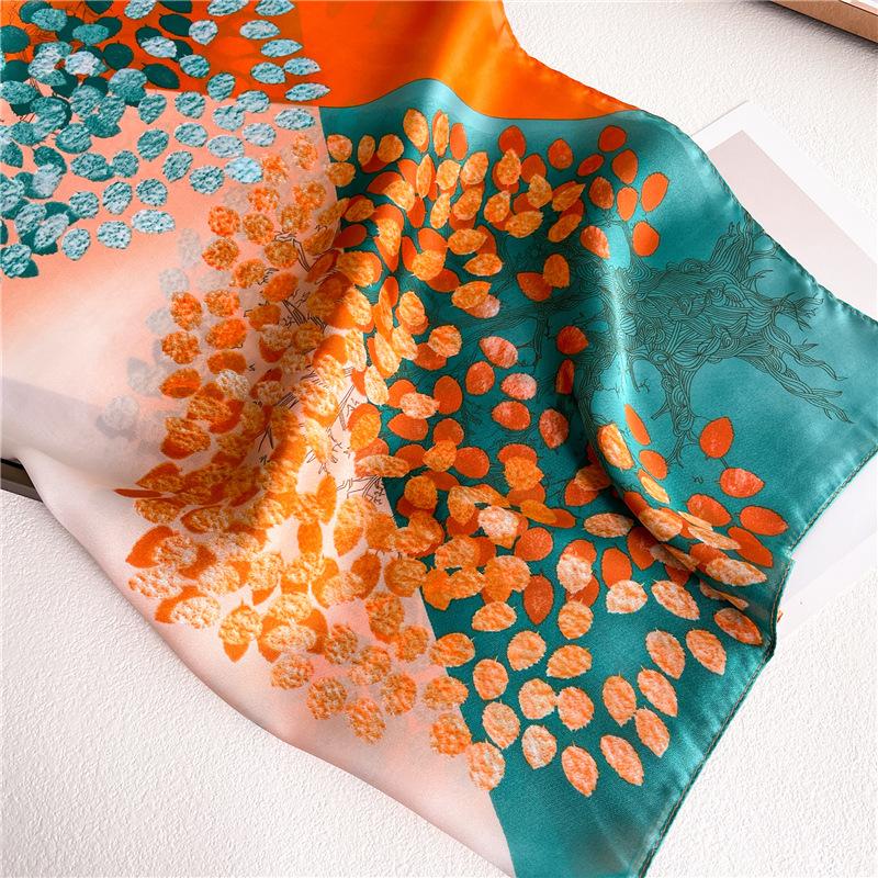 70 * 70cm New Silk Small Square Scarf For Women'S Neck Protection Professional Scarf Versatile Hair Tie Headscarf Scarf