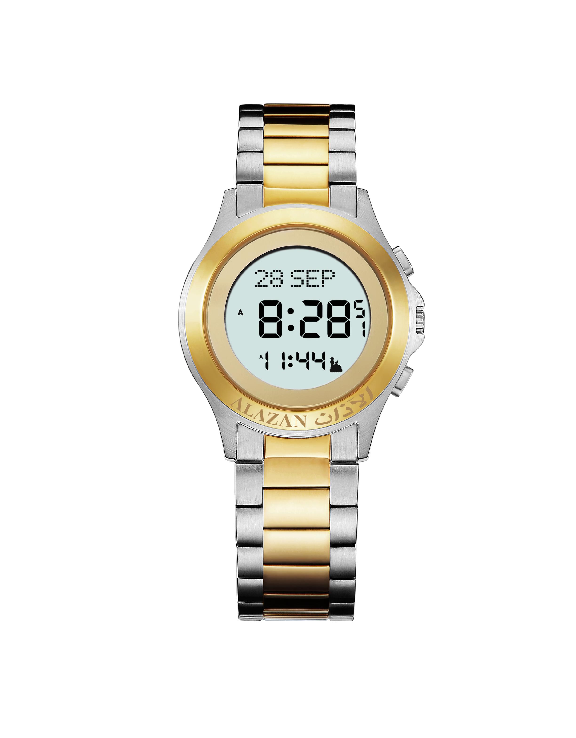 Muslim Pray Watch Digital Islamic Prayer Alarms Qur an Bookmark Mecca Sensor Qibla Compass Time Digital Waterproof Watch