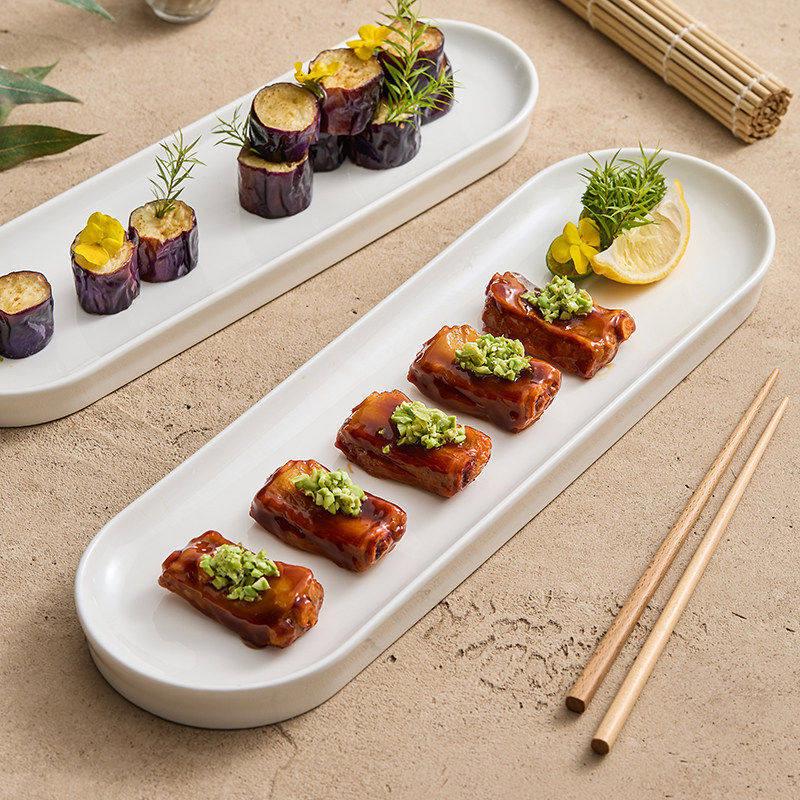 

Rectangular Ceramic Sushi Serving Platter